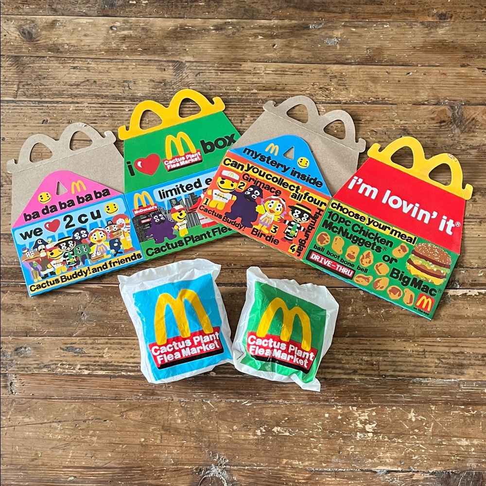 McDonald's Cactus Plant Flea Market Happy Meal Box Set